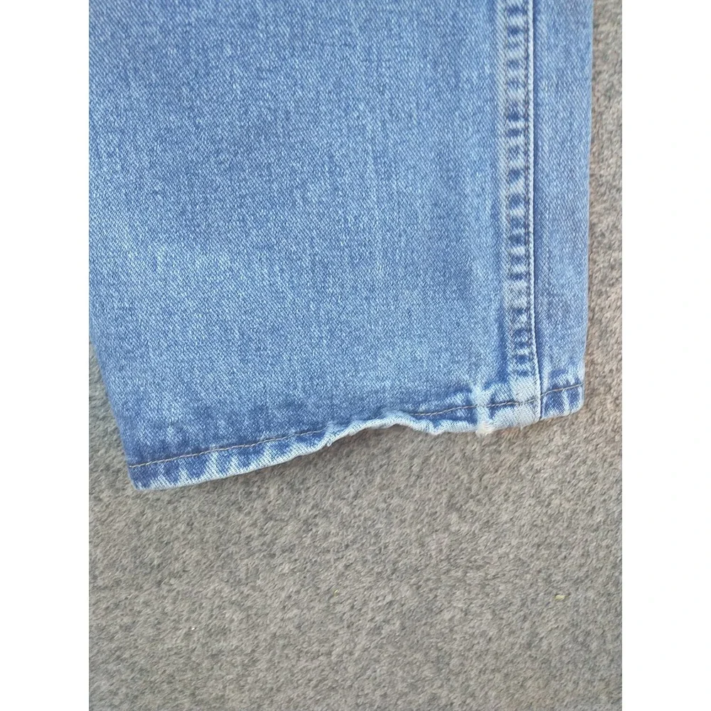 Wrangler Rugged Wear Mens Light Wash Straight Leg Jeans 38x31 Blue Denim 35001AI